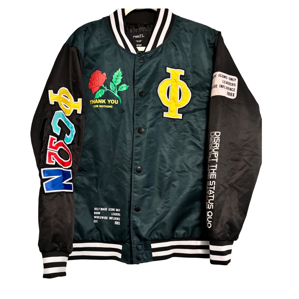 Rue21 ICON  Bomber Jacket Streetwear‎ Style Large